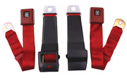 1968-1968 Corvette Seat Belts OE Retractable Lap - Red-41565-Corvette-Store-Online