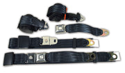 1969-1969 Corvette Seat Belts Lap & Shoulder - Black-41576-Corvette-Store-Online