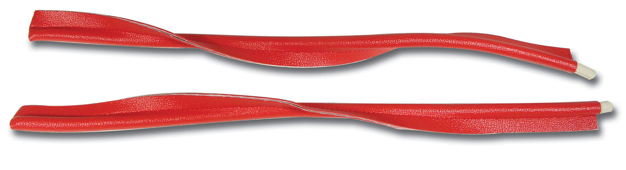 1958-1958 Corvette Kick Panel Windlace Red-415802-Corvette-Store-Online