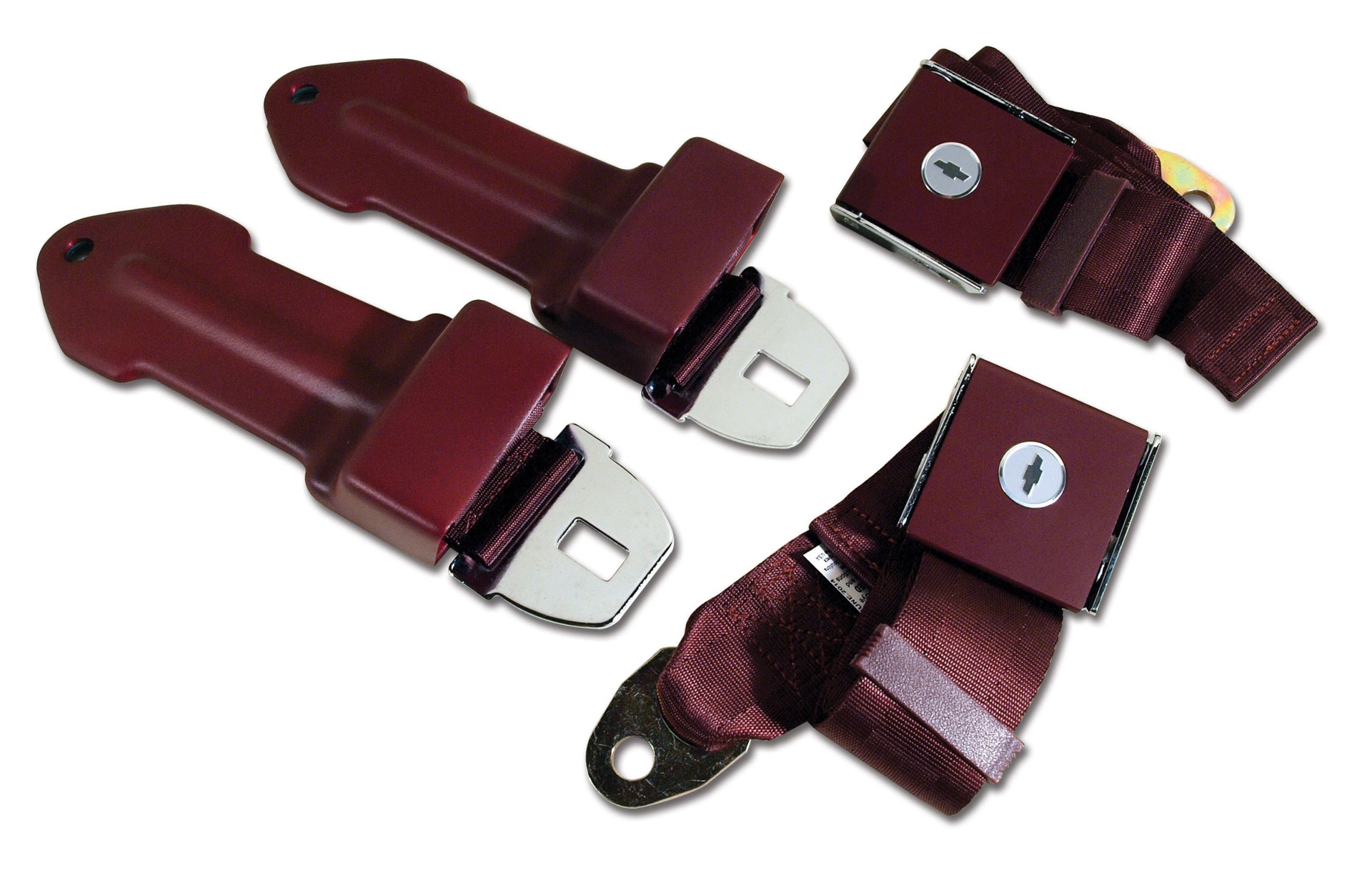 1965-1965 Corvette Seat Belts Lift Latch - Maroon-41601-Corvette-Store-Online