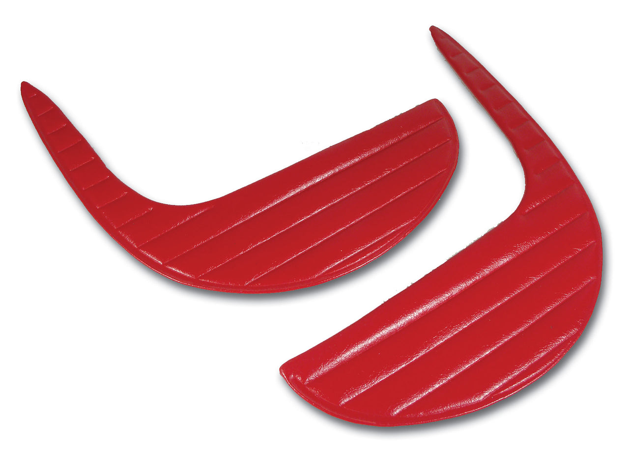 1962-1962 Corvette Kick Inserts Red-416035-Corvette-Store-Online