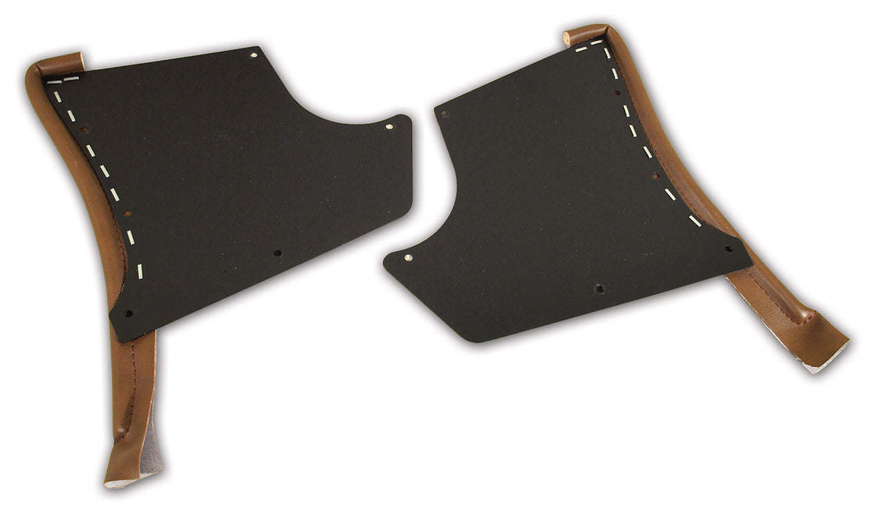 1967-1967 Corvette Kick Panels W/Windlace - Saddle-416253-Corvette-Store-Online