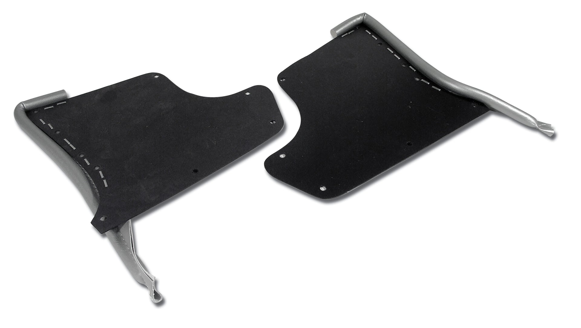 1965-1966 Corvette Kick Panels W/Windlace - Silver-416261-Corvette-Store-Online