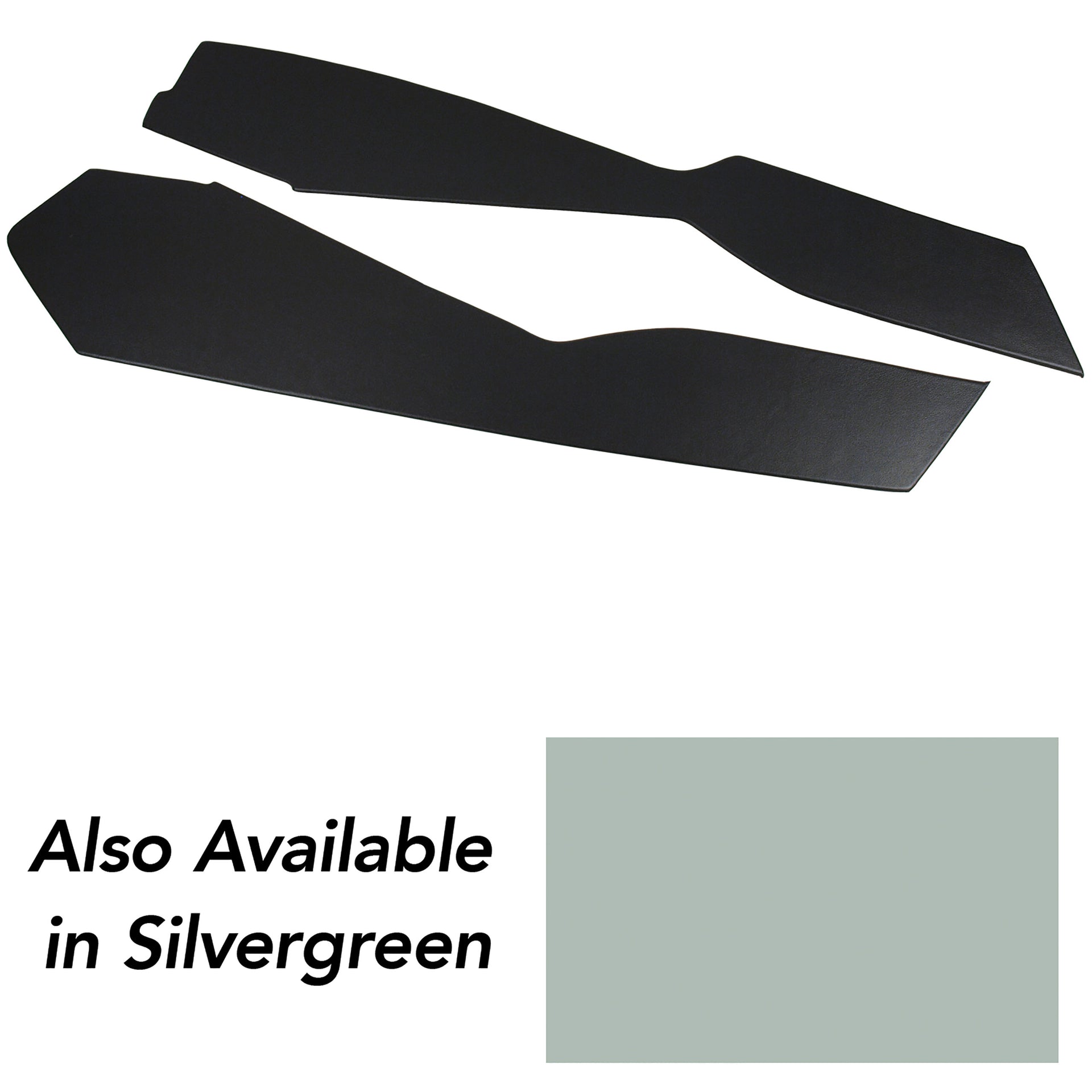 1982-1982 Corvette Leather Console Side Panels Silvergreen-416459-Corvette-Store-Online