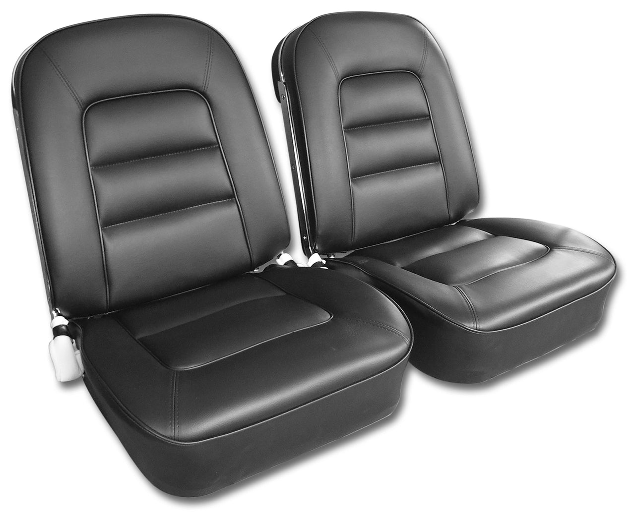 1965-1965 Corvette Vinyl Seat Covers Black-417320-Corvette-Store-Online