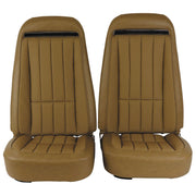 1973-1974 Corvette Mounted Seats Medium Saddle Vinyl Without Shoulder Harness-417851M-Corvette-Store-Online