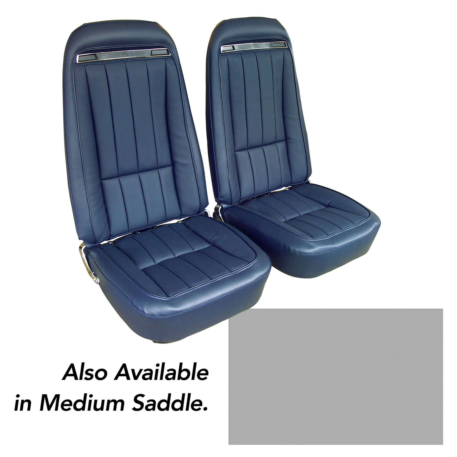 1975-1975 Corvette Vinyl Seat Covers Silver-417961-Corvette-Store-Online