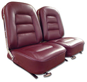 1965-1965 Corvette Leather Seat Covers Maroon-418537-Corvette-Store-Online