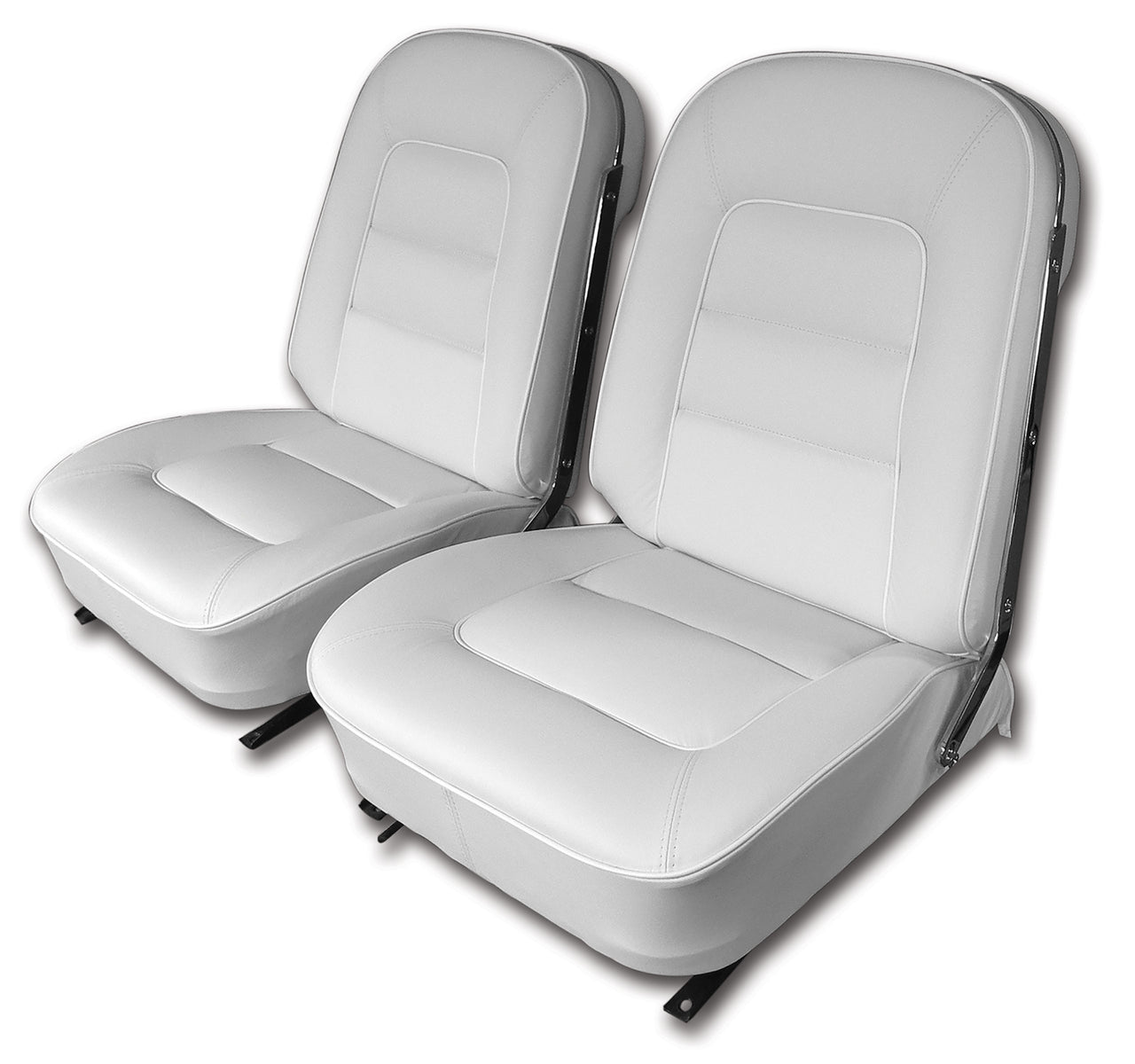 1965-1965 Corvette Leather Seat Covers White-418565-Corvette-Store-Online