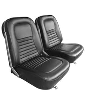 1967-1967 Corvette Leather Seat Covers Black-418720-Corvette-Store-Online