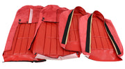 1970-1971 Corvette Leather Seat Covers Red Leather/Vinyl Original-419030-Corvette-Store-Online