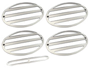 1997-2004 Corvette Tail Light Louver Kit Acrylic Chrome-41903-Corvette-Store-Online