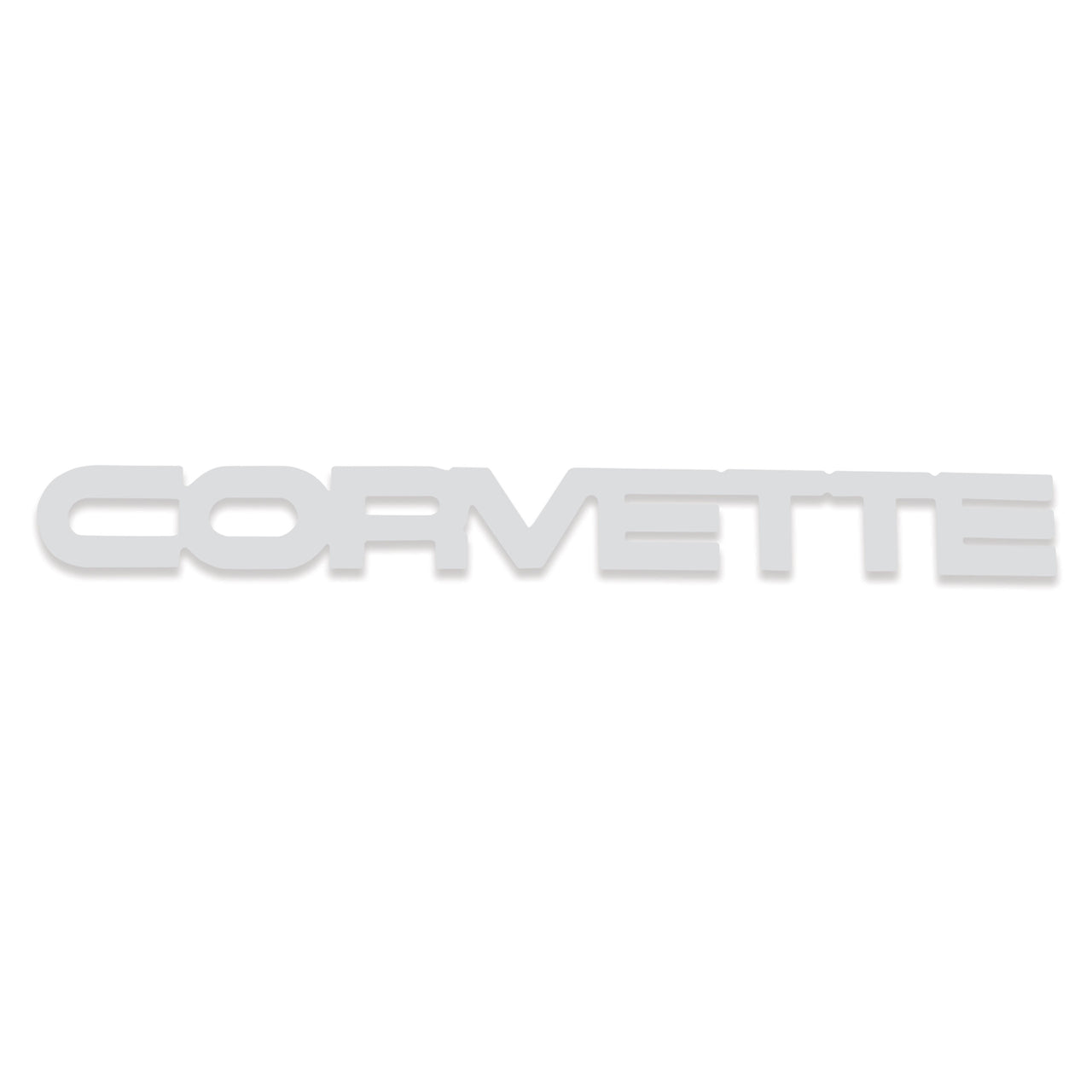 1984-1990 Corvette Emblem Rear Acrylic White-41910-Corvette-Store-Online