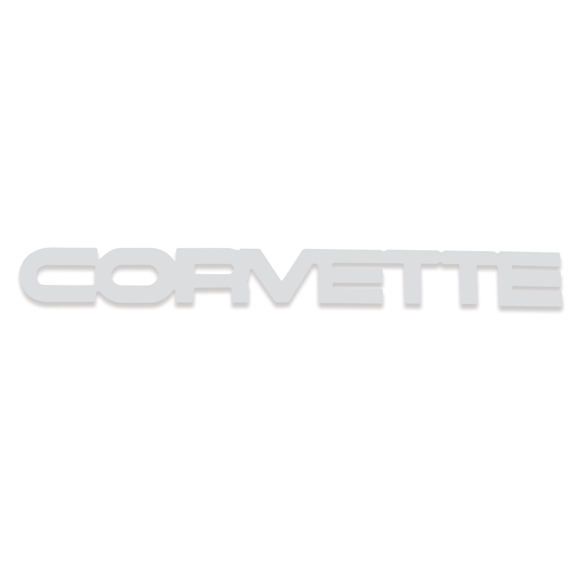 1984-1990 Corvette Emblem Rear Acrylic White-41910-Corvette-Store-Online