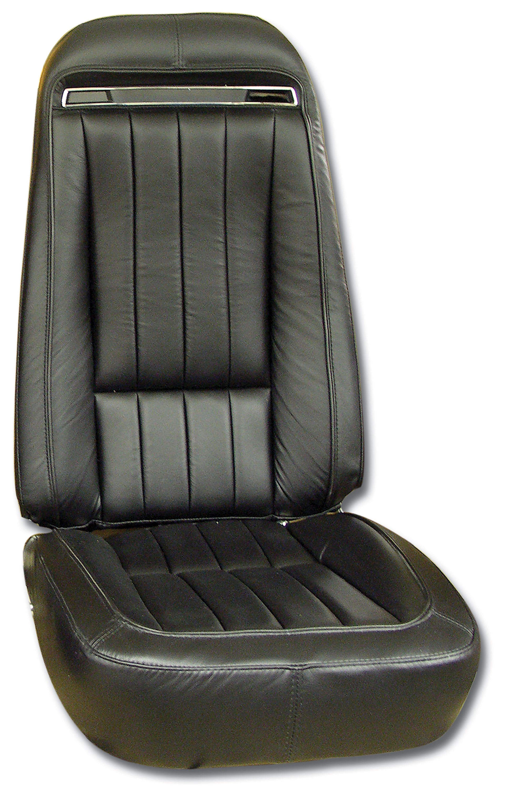 1970-1971 Corvette Leather Seat Covers Black 100%-Leather-419120-Corvette-Store-Online