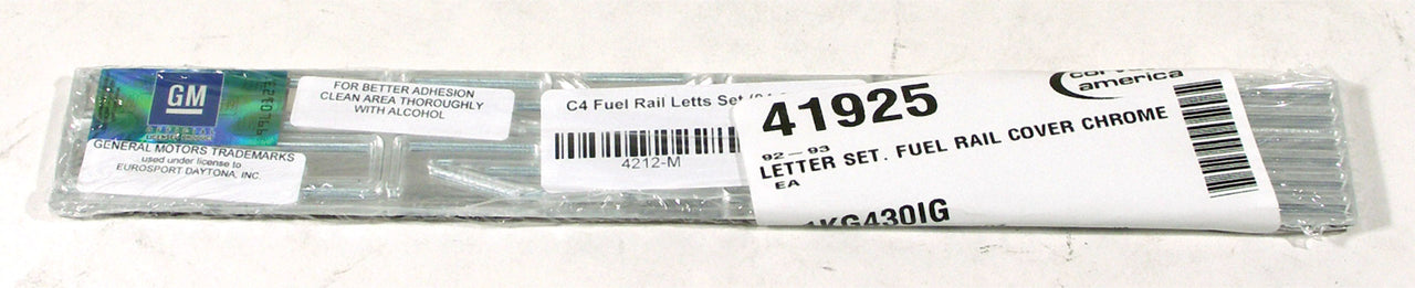 1992-1993 Corvette Letter Set Fuel Rail Cover Chrome-41925-Corvette-Store-Online