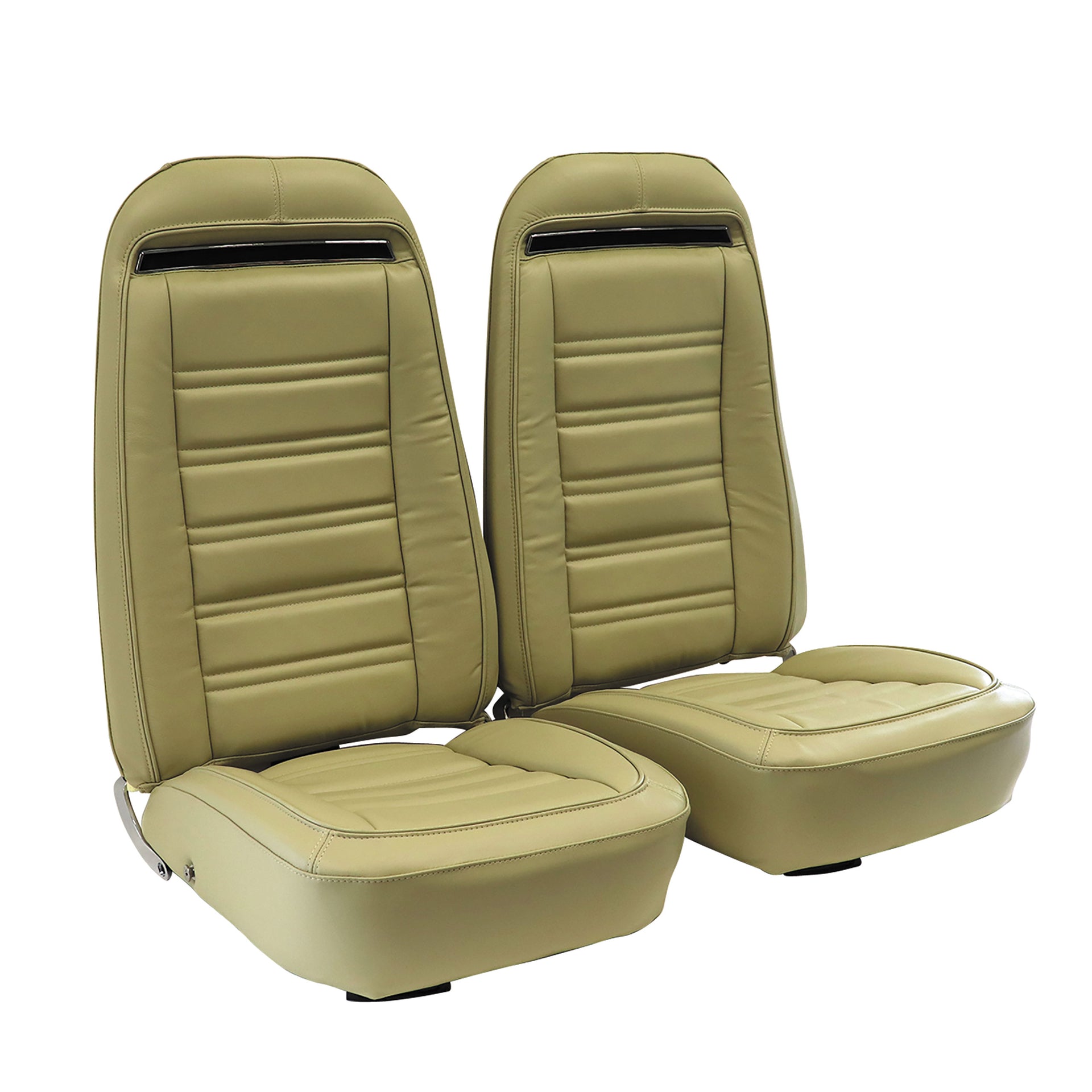 1974-1974 Corvette Leather Seat Covers Neutral 100%-Leather-419416-Corvette-Store-Online