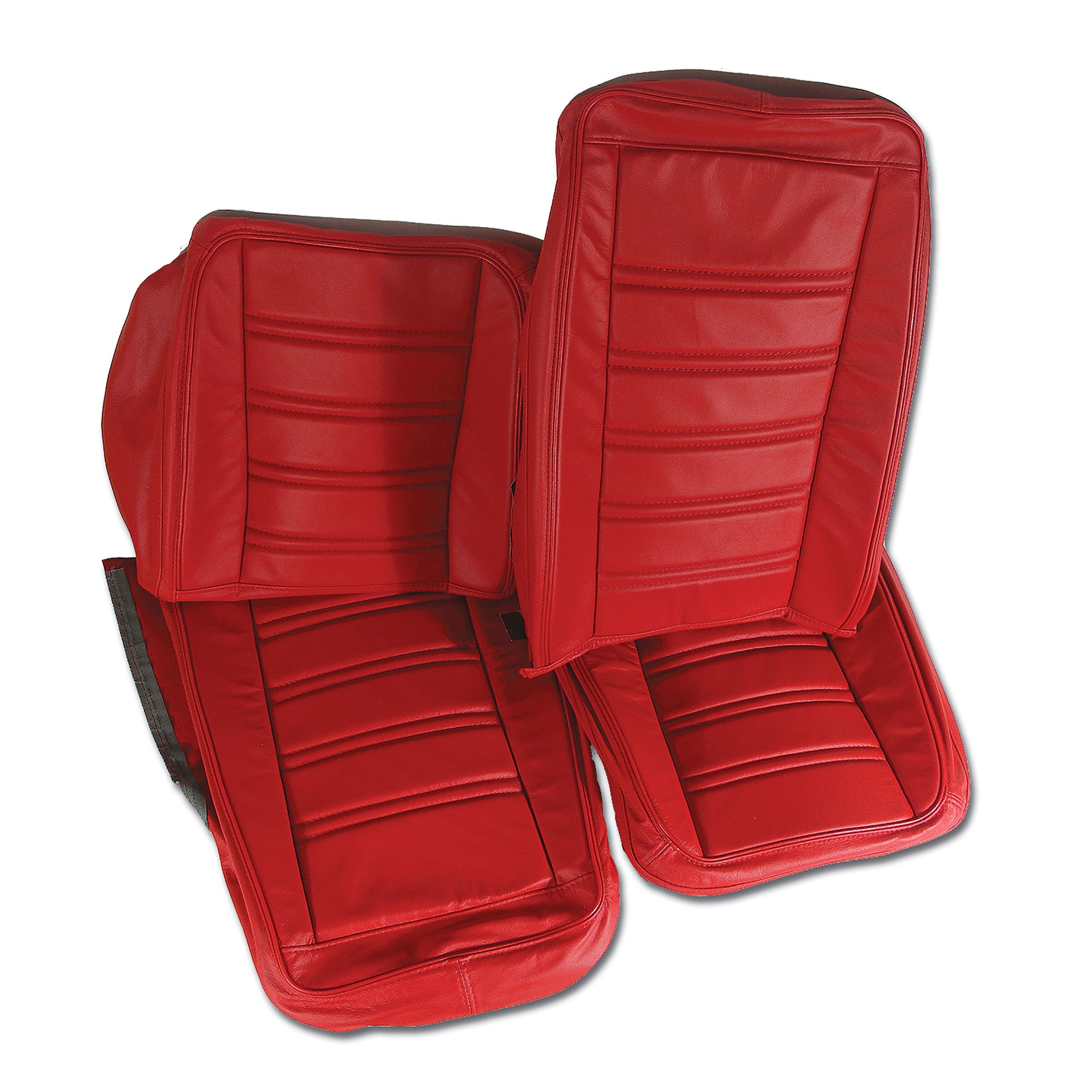 1972-1972 Corvette Leather Seat Covers Red 100%-Leather-419430-Corvette-Store-Online