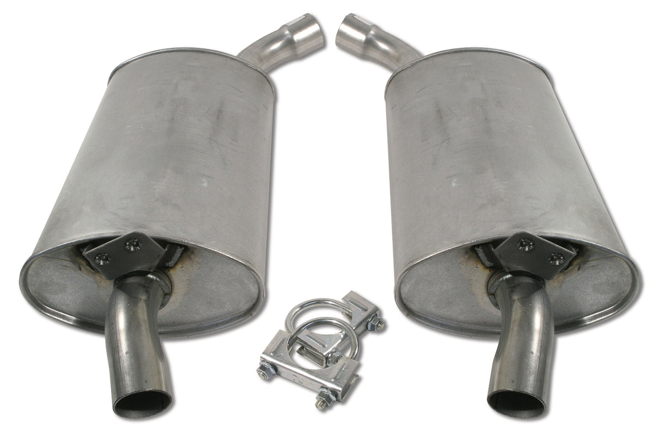 1968-1973 Corvette Mufflers 2 Inch (73 Replacement)-41953-Corvette-Store-Online