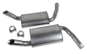 1974-1979 Corvette Mufflers 2 Inch Oval-41955-Corvette-Store-Online