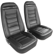 1975-1975 Corvette Leather Seat Covers Black 100%-Leather-419620-Corvette-Store-Online