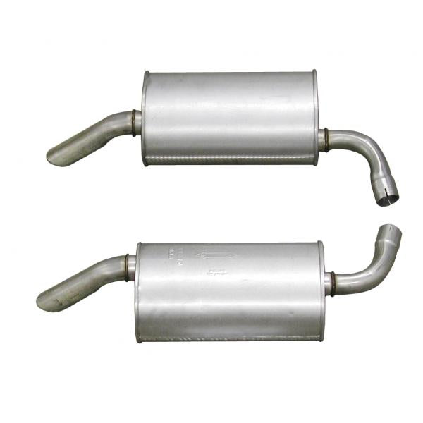 1974-1974 Corvette Mufflers 2 Inch Round (Original Style)-41962-Corvette-Store-Online