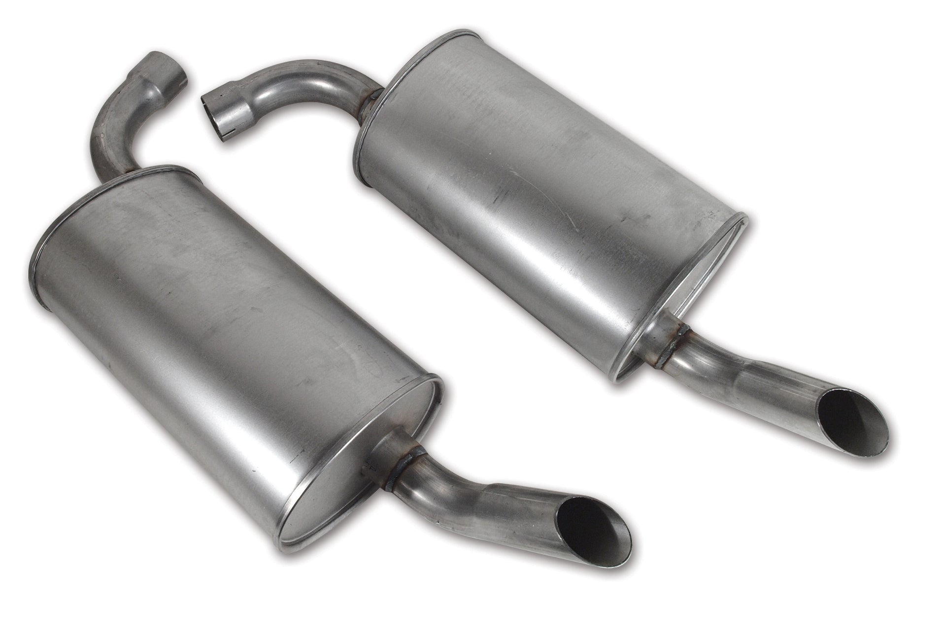 1975-1977 Corvette Mufflers 225 Inch Round (Original Style)-41964-Corvette-Store-Online