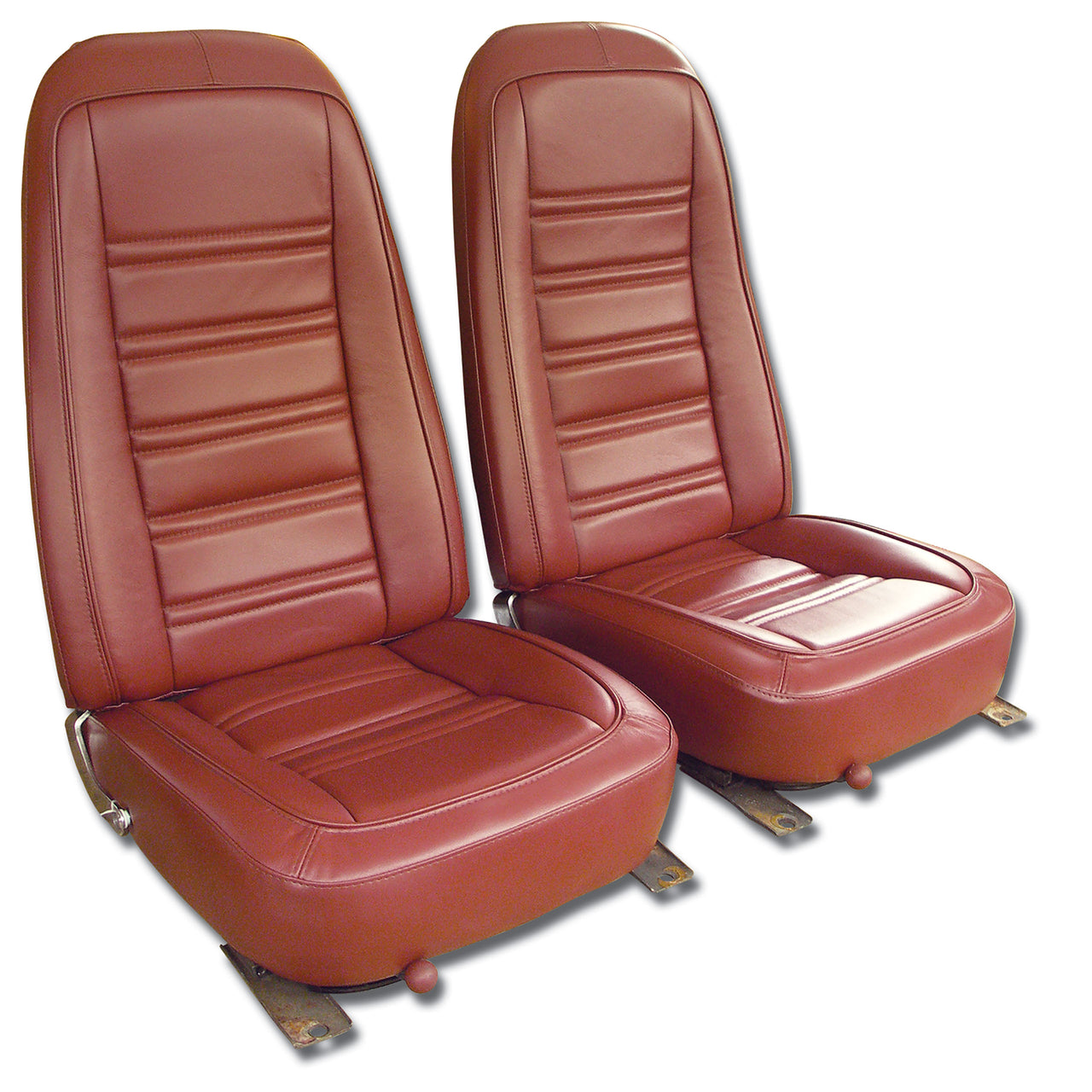 1978-1978 Corvette Mounted Seats Saffron Leather Vinyl-419733M-Corvette-Store-Online