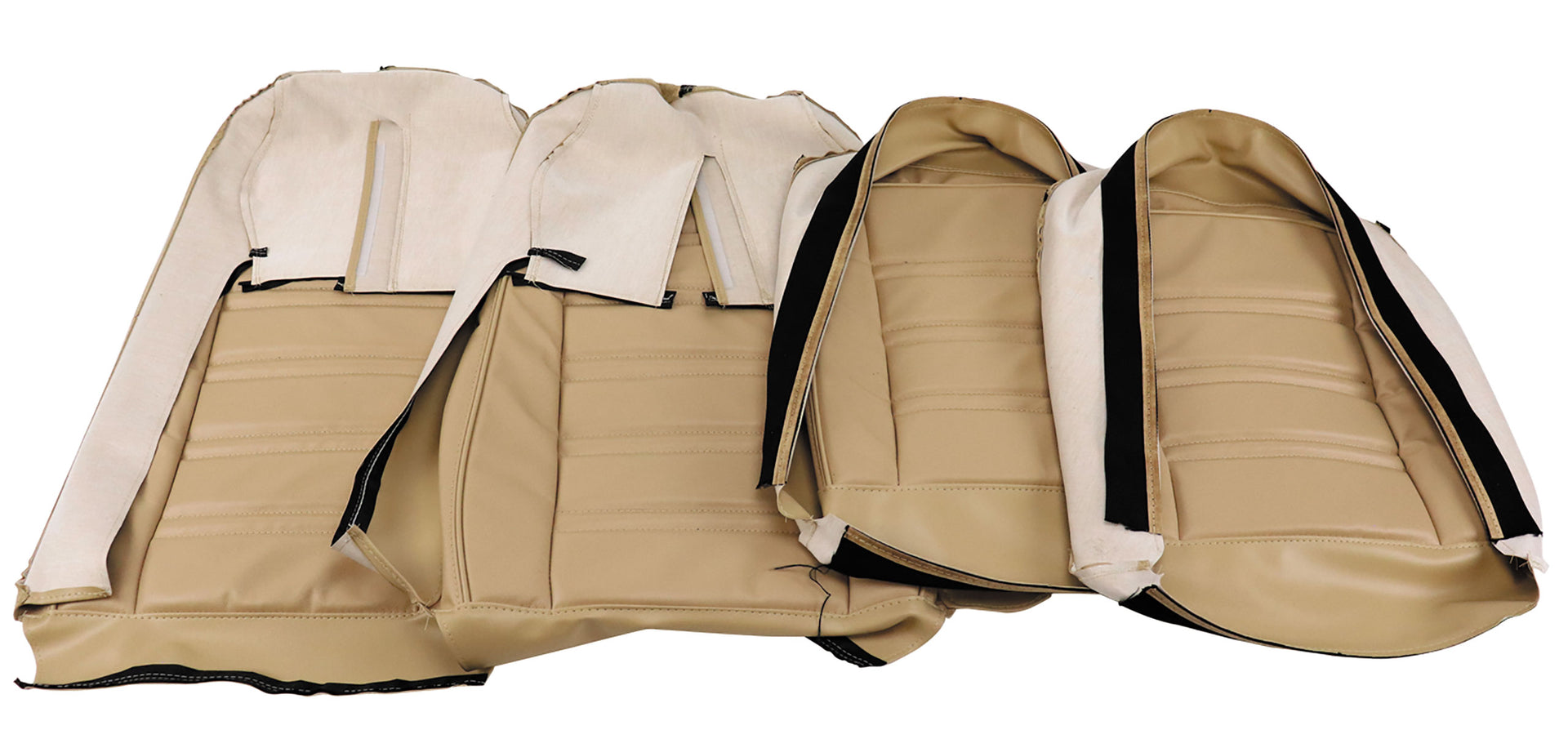 1978-1978 Corvette Leather Seat Covers Doeskin Leather/Vinyl Original-419750-Corvette-Store-Online