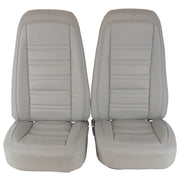 1976-1977 Corvette Mounted Seats Smoke Leather Vinyl-419767M-Corvette-Store-Online