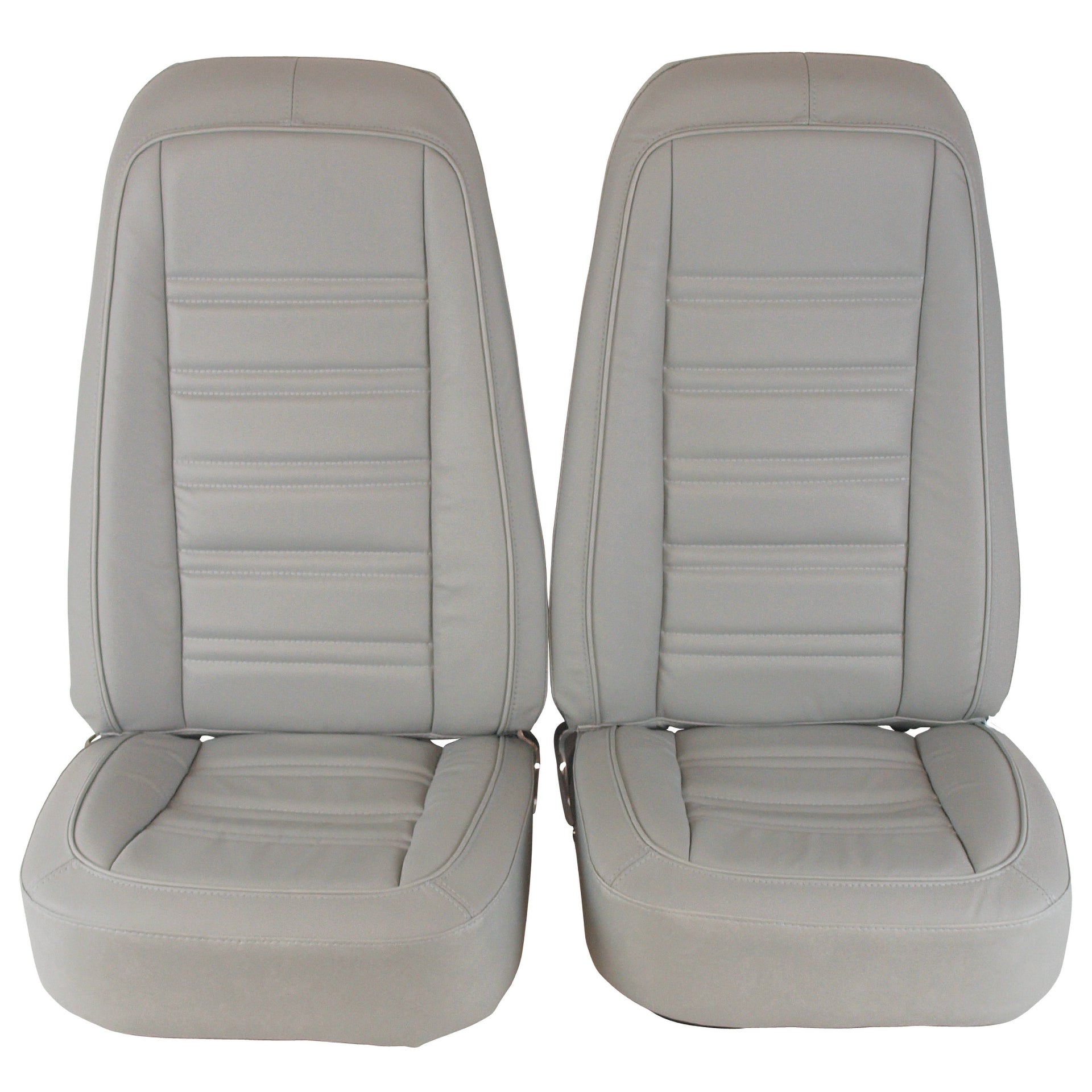 1976-1977 Corvette Mounted Seats Smoke Leather Vinyl-419767M-Corvette-Store-Online