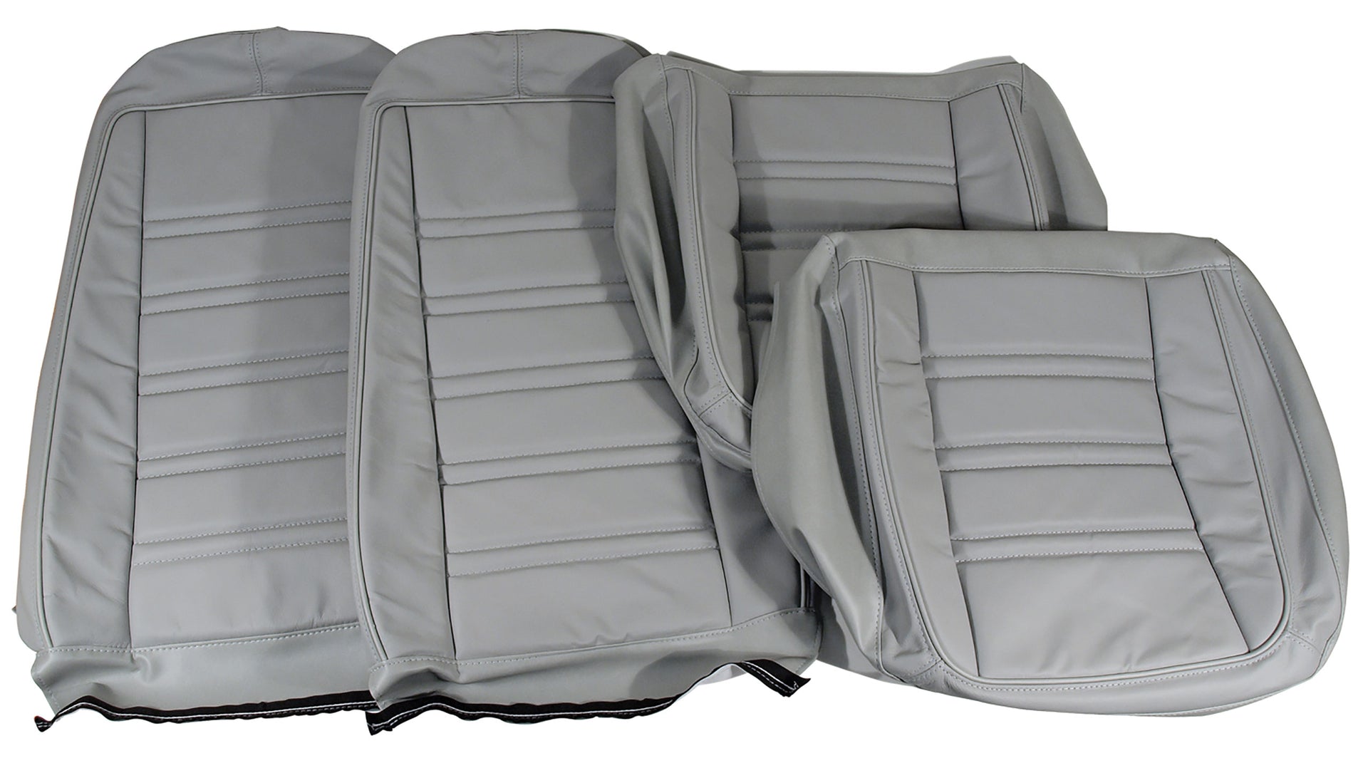 1976-1977 Corvette Leather Seat Covers Smoke Leather/Vinyl Original-419767-Corvette-Store-Online