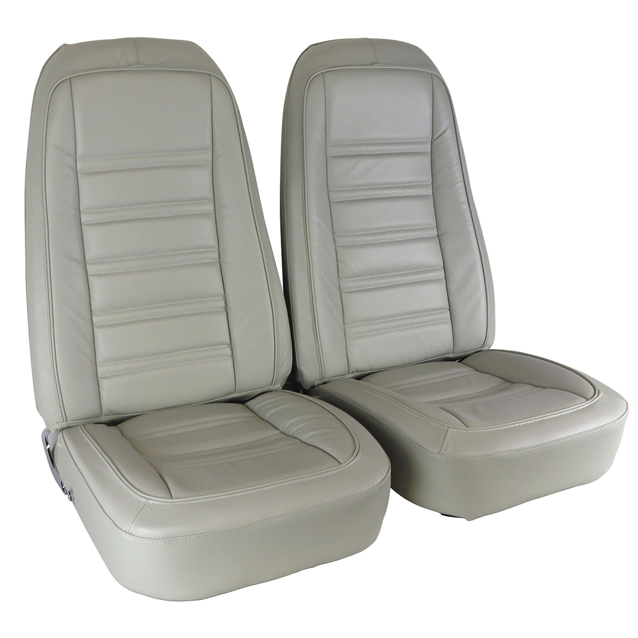 1978-1978 Corvette Mounted Seats Oyster Leather Vinyl-419773M-Corvette-Store-Online