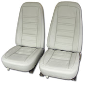 1978-1978 Corvette Leather Seat Covers Oyster Leather/Vinyl Original-419773-Corvette-Store-Online