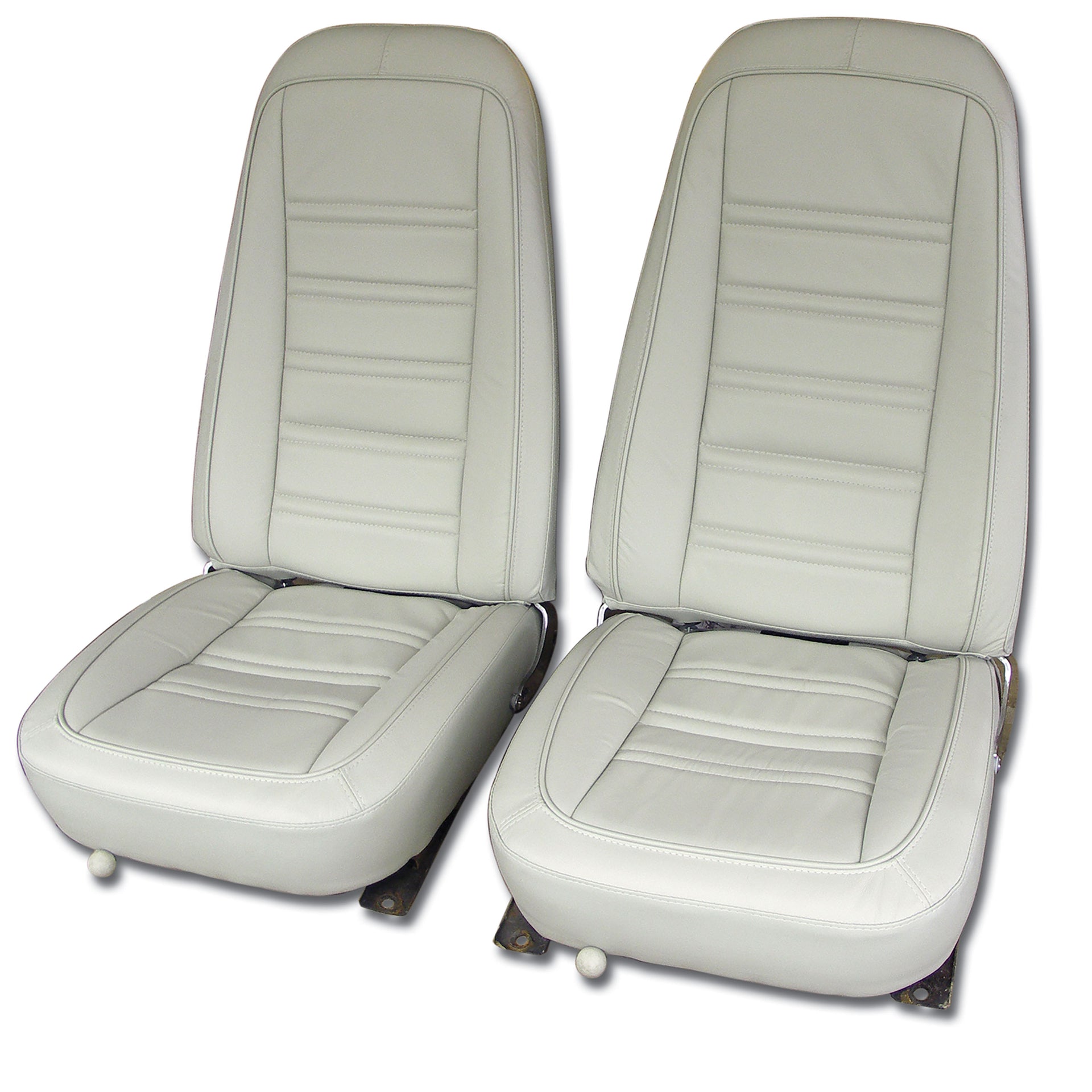 1978-1978 Corvette Leather Seat Covers Oyster Leather/Vinyl Original-419773-Corvette-Store-Online