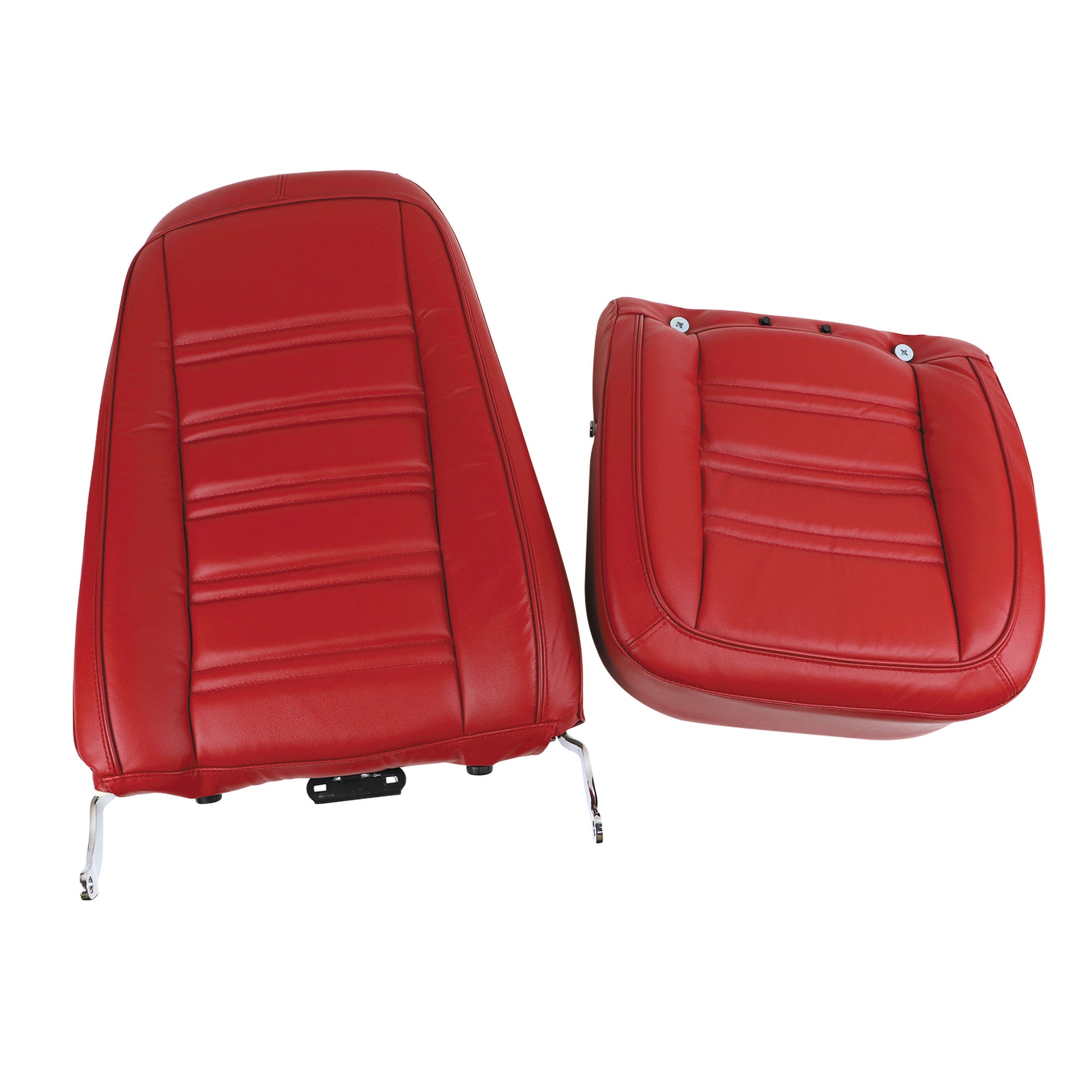 1977-1978 Corvette Mounted Seats Red 100% Leather-419824M-Corvette-Store-Online