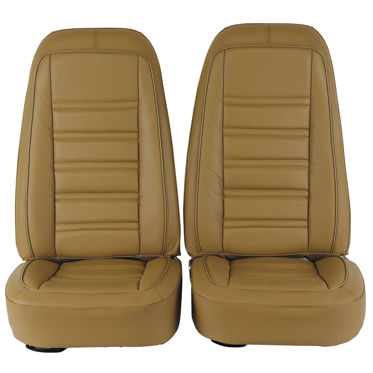 1976-1977 Corvette Mounted Seats Buckskin 100% Leather-419857M-Corvette-Store-Online