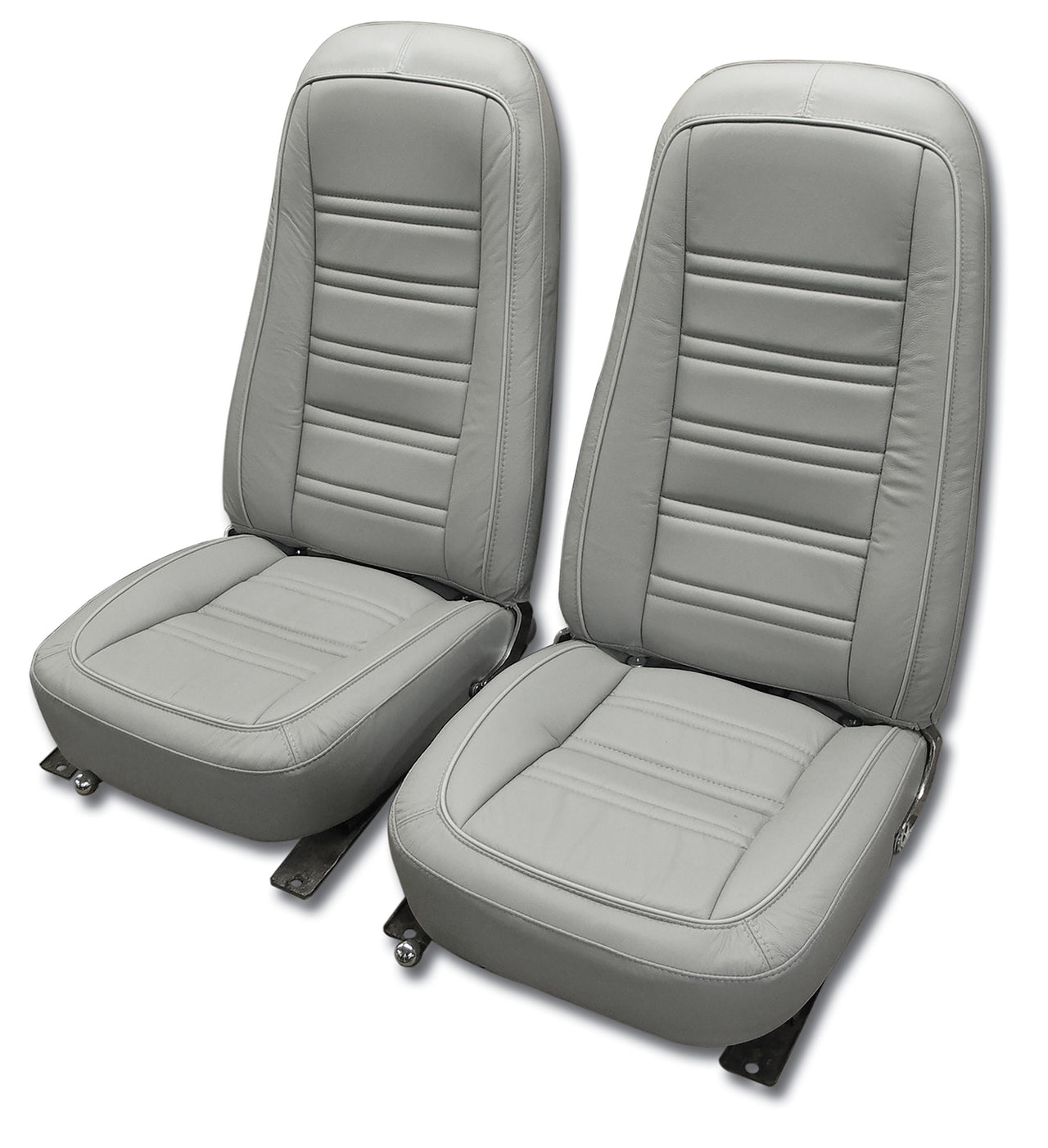 1976-1977 Corvette Leather Seat Covers Smoke 100%-Leather-419867-Corvette-Store-Online