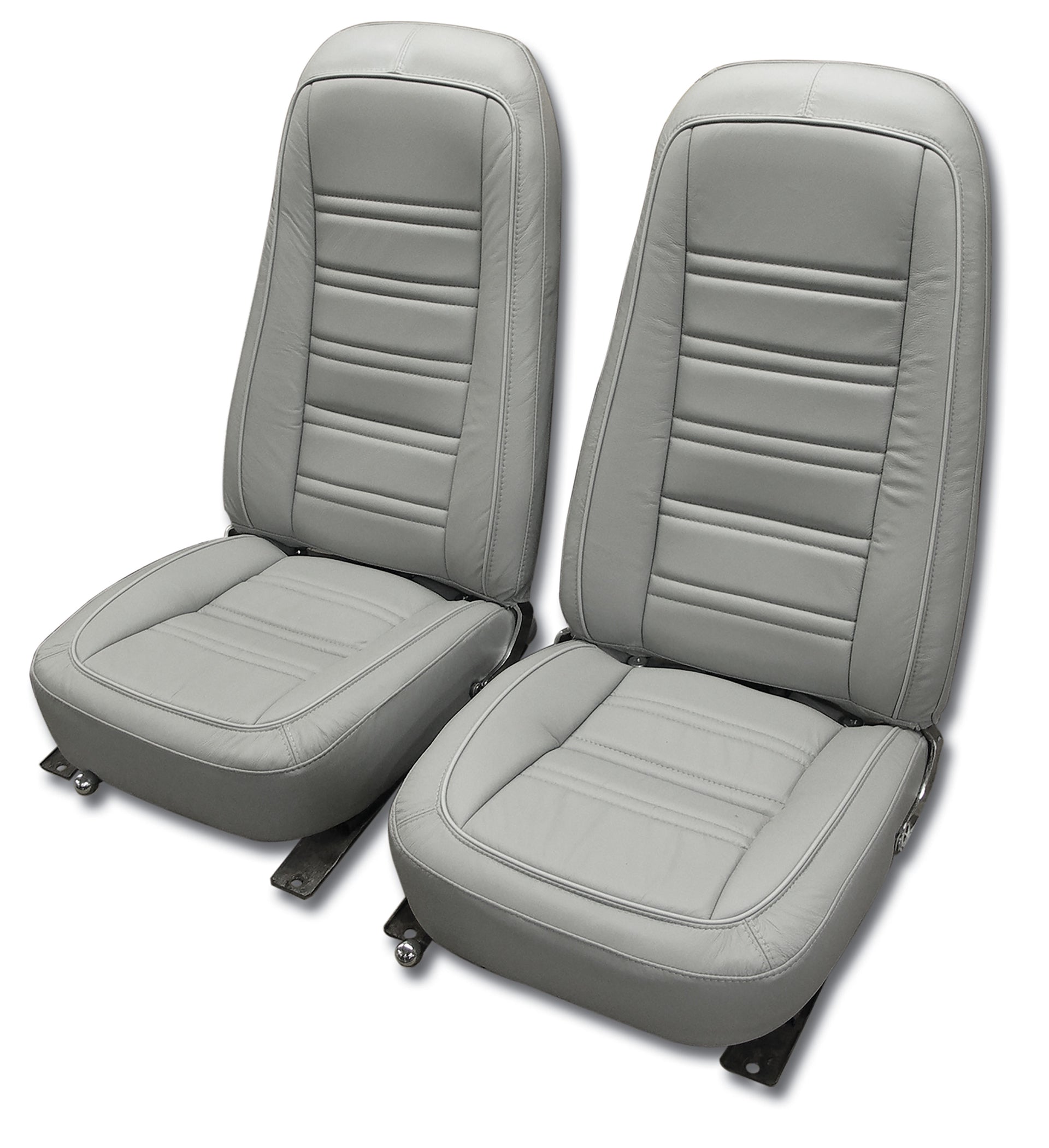 1976-1977 Corvette Leather Seat Covers Smoke 100%-Leather-419867-Corvette-Store-Online
