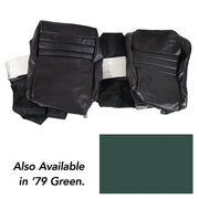 1979-1979 Corvette Leather Seat Covers Green Leather/Vinyl Original 2" Bolster-419914-Corvette-Store-Online