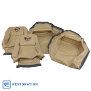 1979-1980 Corvette Embroidered OE Style Seat Covers - Doeskin Leather/Vinyl With 2" Bolster-419950E-Corvette-Store-Online