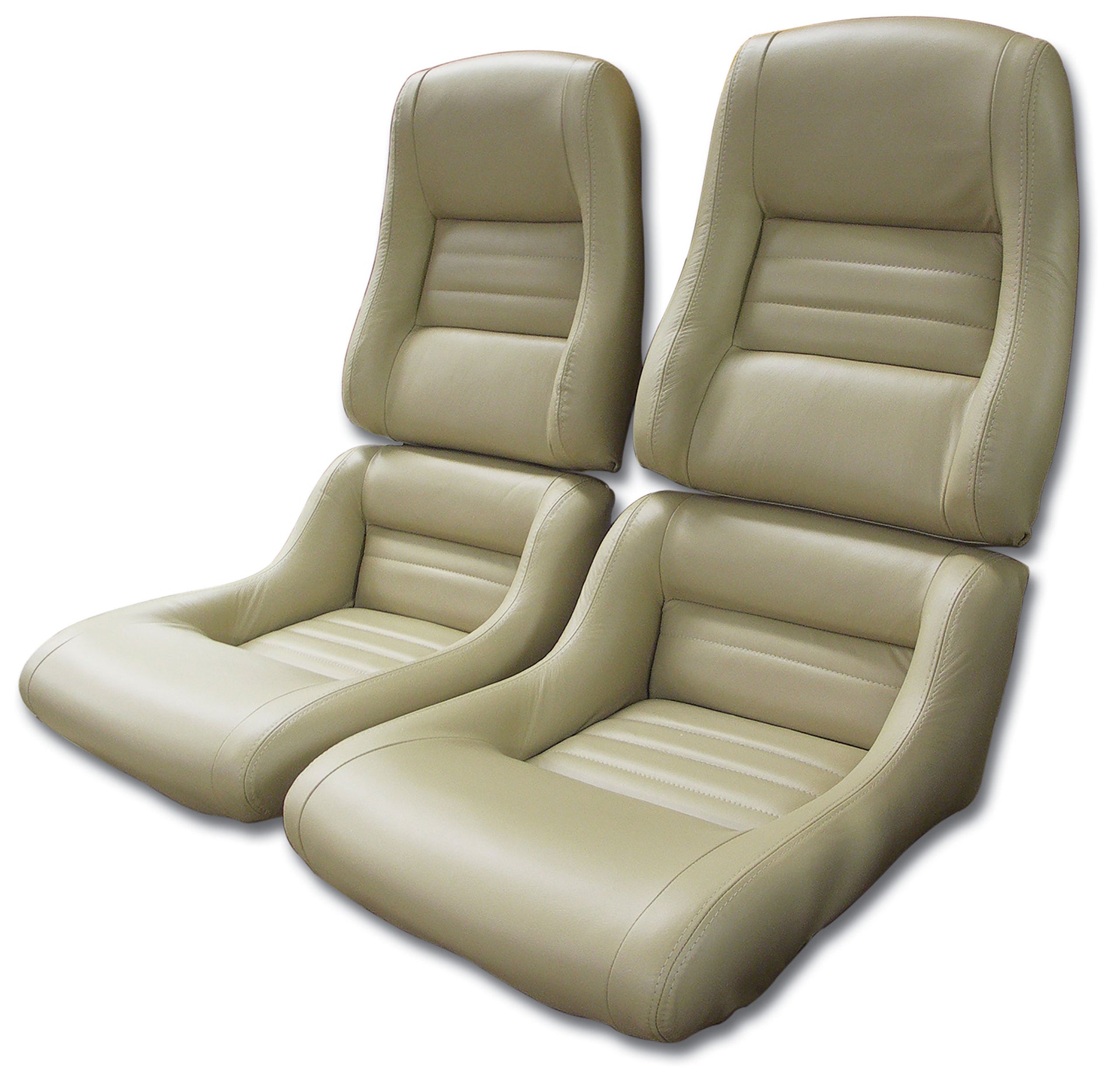 1979-1980 Corvette Leather Seat Covers Doeskin Leather/Vinyl Original 2" Bolster-419950-Corvette-Store-Online