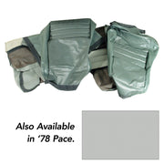 1978-1978 Corvette Leather Seat Covers Silver Pace Leathr/Vinyl Original 2" Bolster-419962-Corvette-Store-Online