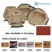 1981-1981 Corvette Embroidered 100% Leather Seat Covers - Cinnabar With 2" Bolster-420039E-Corvette-Store-Online