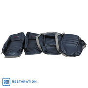 1979-1981 Corvette Embroidered OE Style Seat Covers - Dk Blue Leather/Vinyl With 4" Bolster-420148E-Corvette-Store-Online