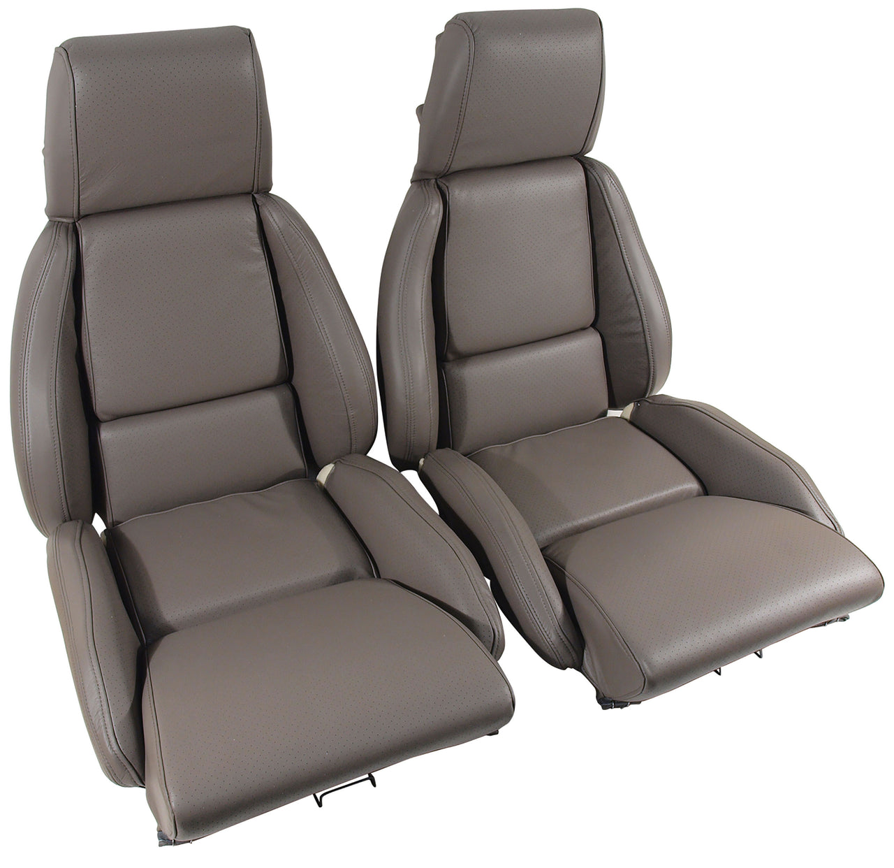 1988-1988 Corvette Leather Seat Covers Gray Standard-420379-Corvette-Store-Online