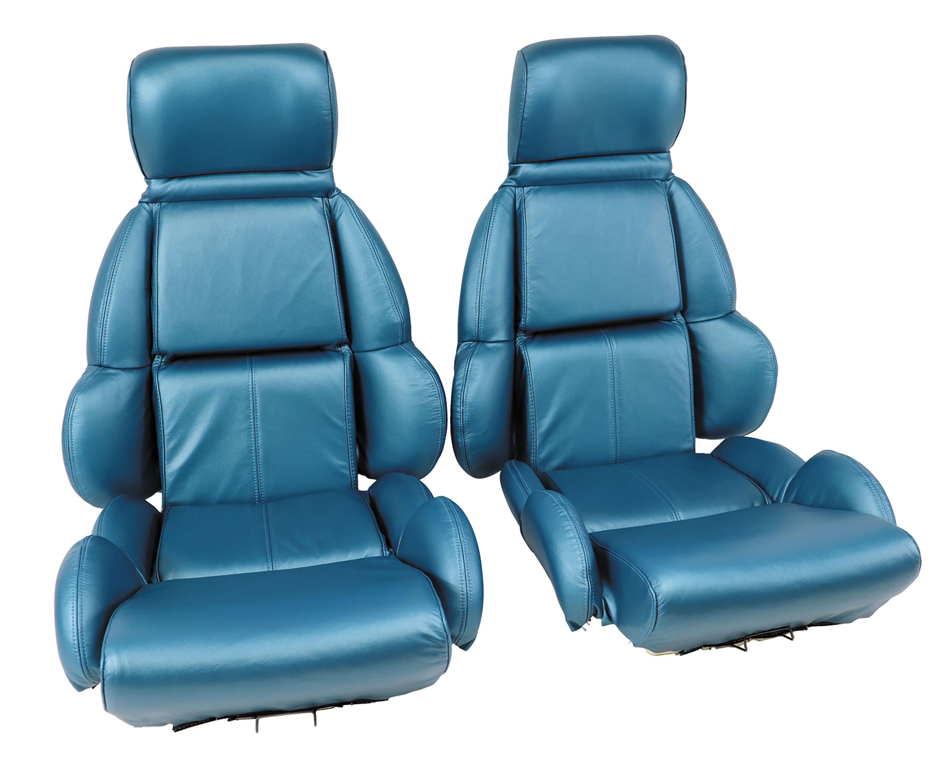 1989-1989 Corvette Leather Seat Covers Blue Standard-420474-Corvette-Store-Online