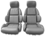 1989-1989 Corvette Leather Seat Covers Gray Standard-420479-Corvette-Store-Online