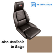 1992-1992 Corvette OE Style Embroidered Standard Leather Seat Covers - Beige-420482E-Corvette-Store-Online