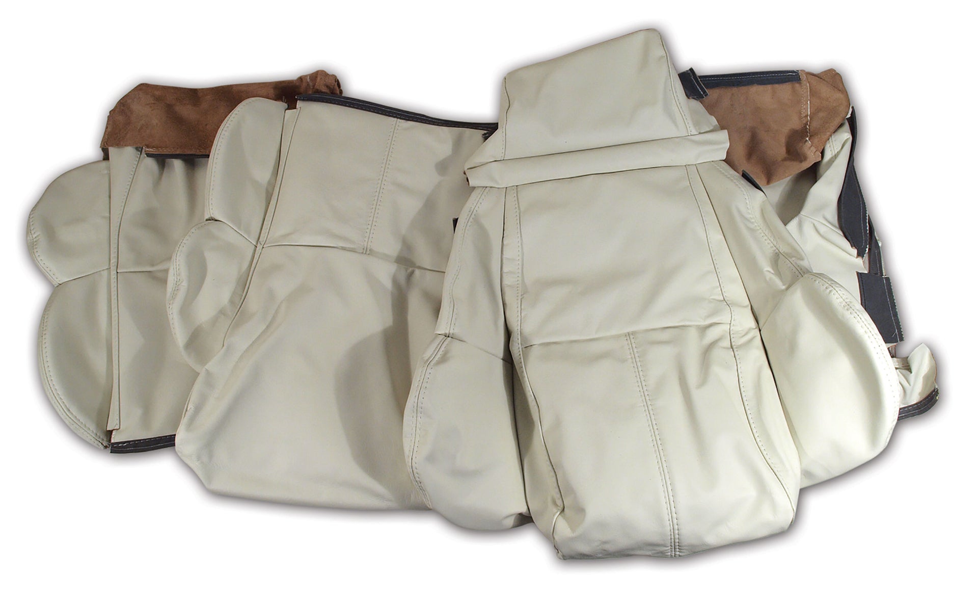 1992-1992 Corvette Leather Seat Covers White Standard-420483-Corvette-Store-Online